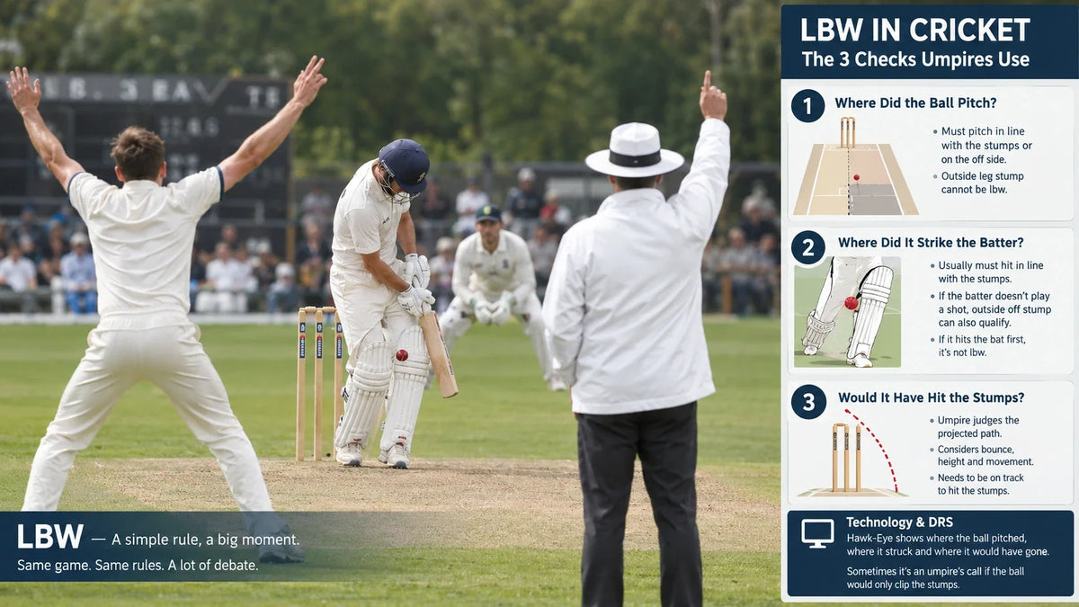 LBW in Cricket Explained Simply: How Umpires Make the Final Call