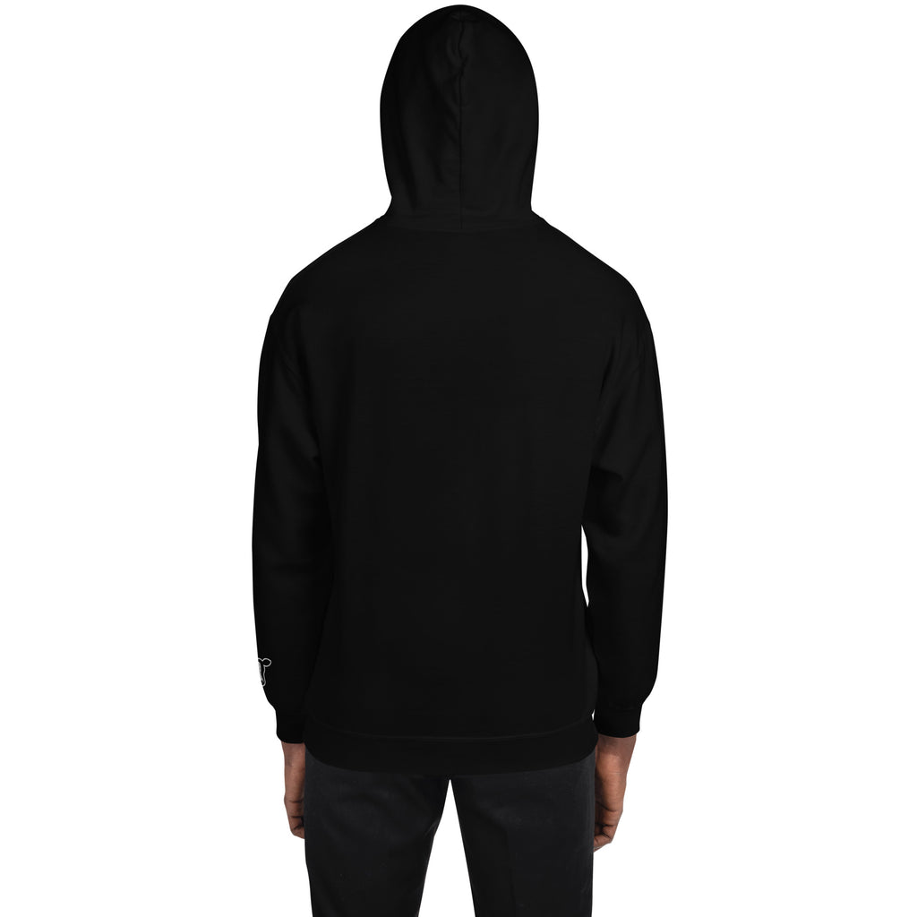 Black hoodie on a white background