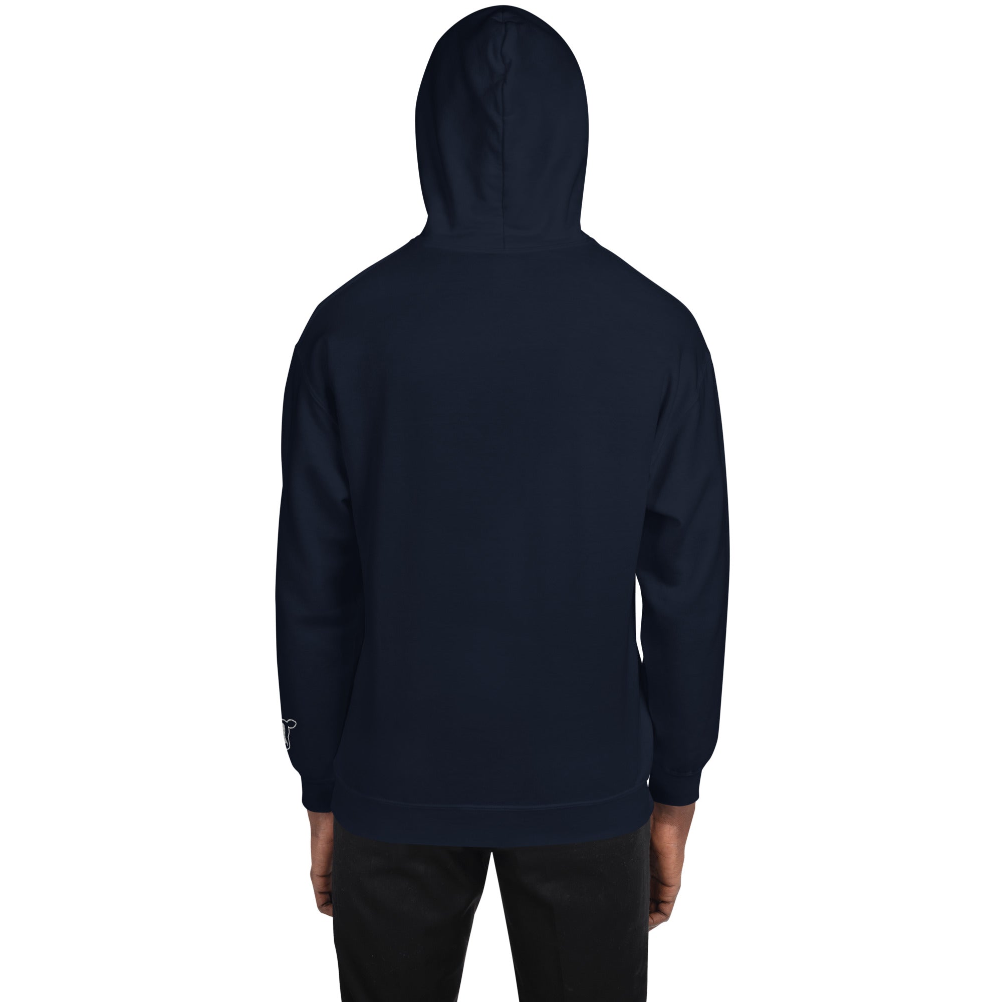 Black hoodie on a white background